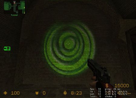 Cвет фонарика для игры CSS Green Swirl Flashlight