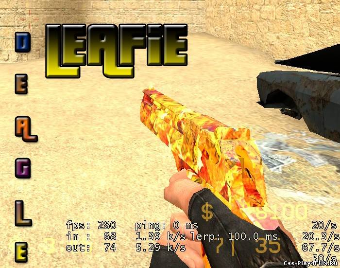 Скин оружия LeaFiE DeaGle :D скачать бесплатно для CSS