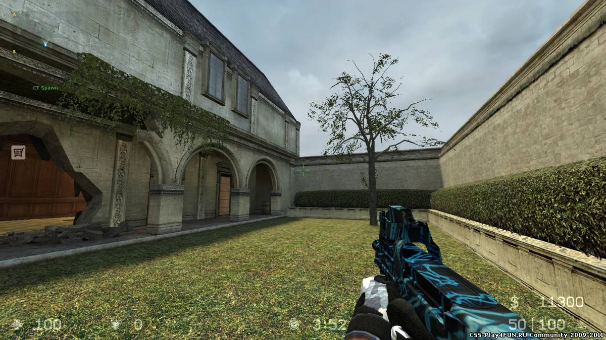 Модель Default Ghosty Teal P90 для CS:S