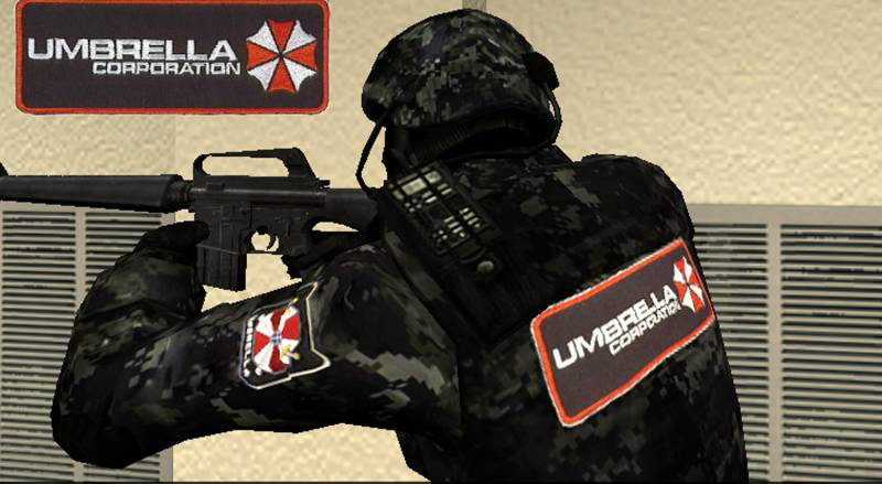 Скин GSG9 Umbrella corporation Black Digital Camo для CSS