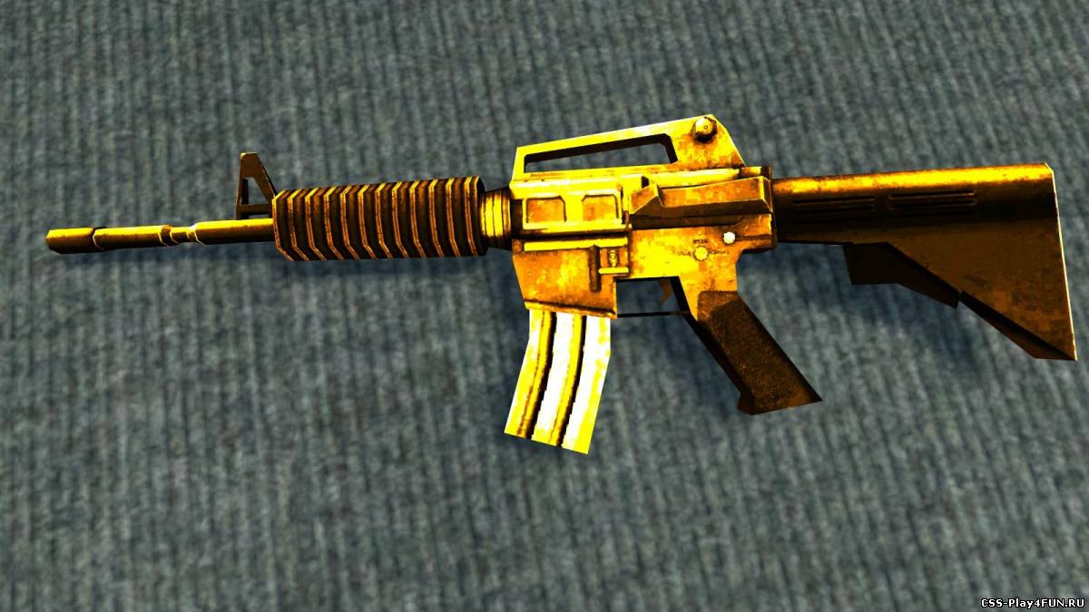 Модель "Gold M4a1" для CSS