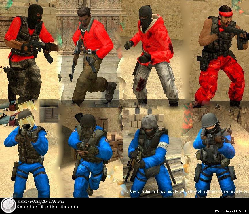 Сборник скинов "red vs blue" для CSS