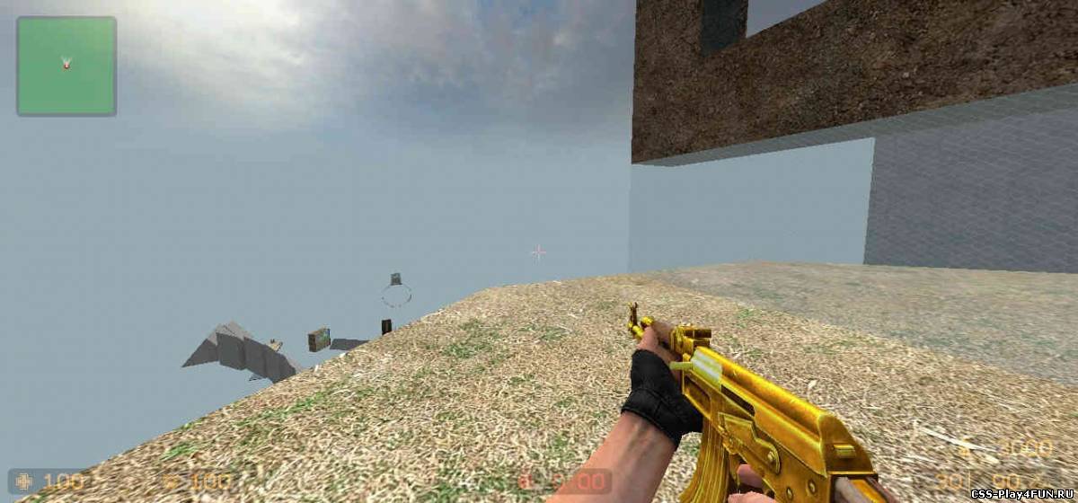 Модель "Gold Ak-47 v2" для CSS