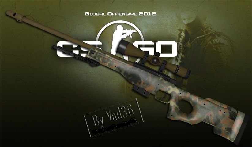 Модель AWP из CS:GO (новый камуфляж)