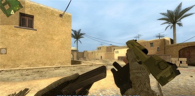 Модель пистолета СOD 4 Desert Eagle gold