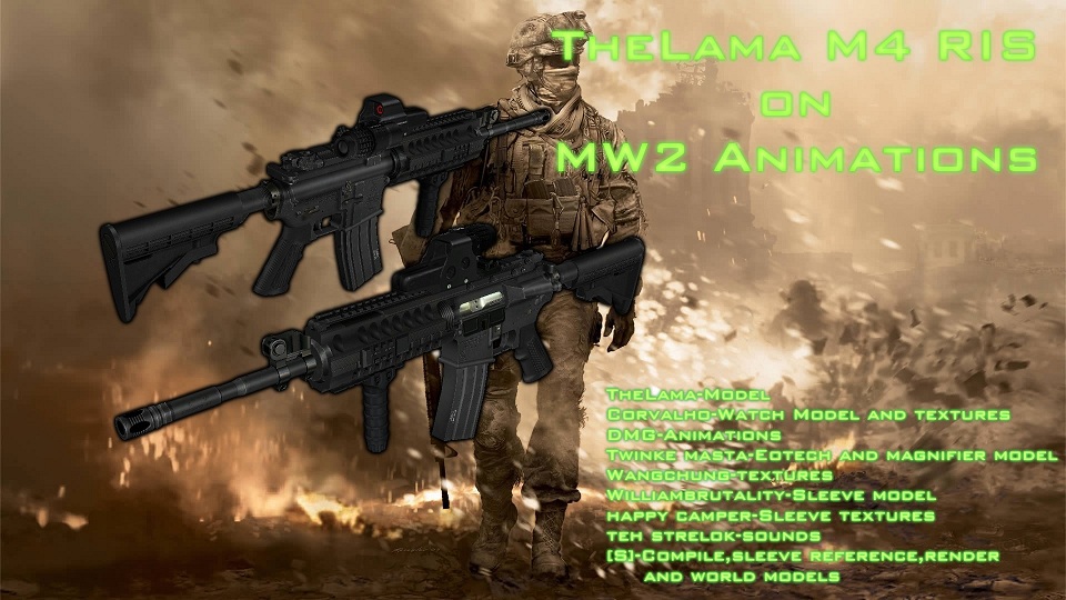 TheLama M4 on MW2 Animz