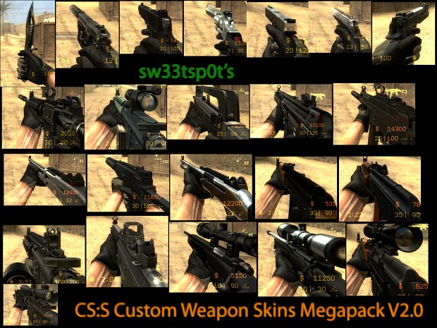 Custom Weapon Skins Mega Pack 2.0