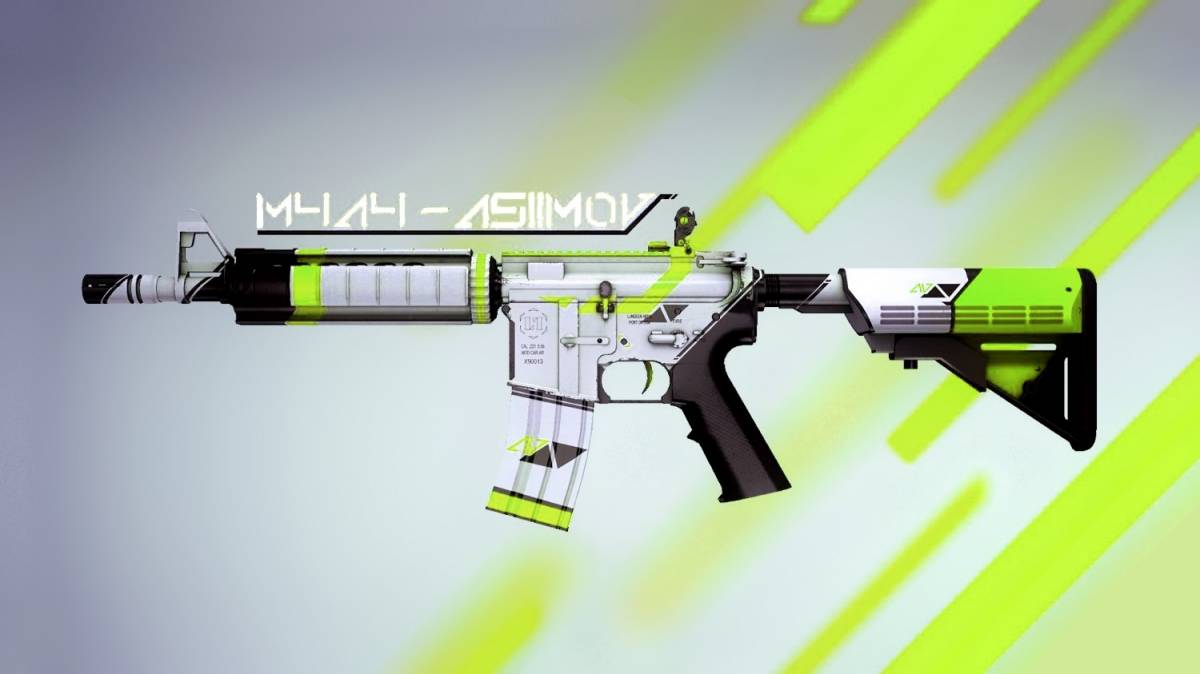 Автомат m4a1 Asiimov Lime