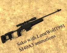 Sako with M40A3 anims для CS:S