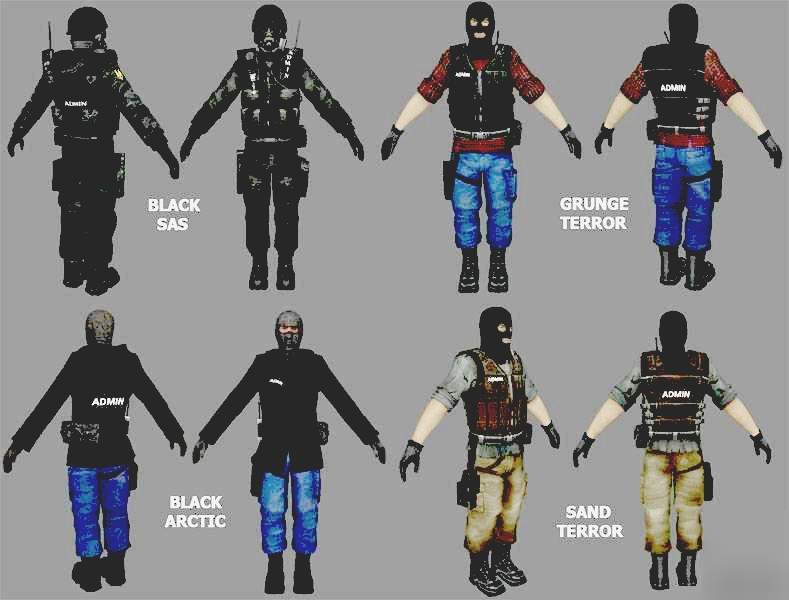 Скин админа игры css - Admin Skins Pack